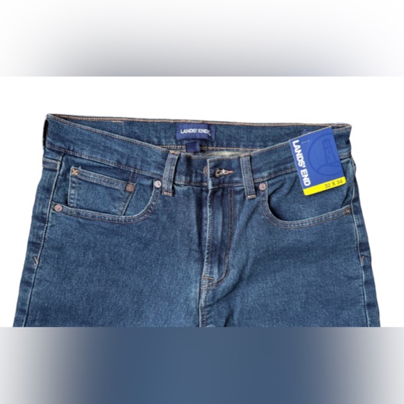 Lands' End Men's Dark Blue Jeans - Picture 3 of 6